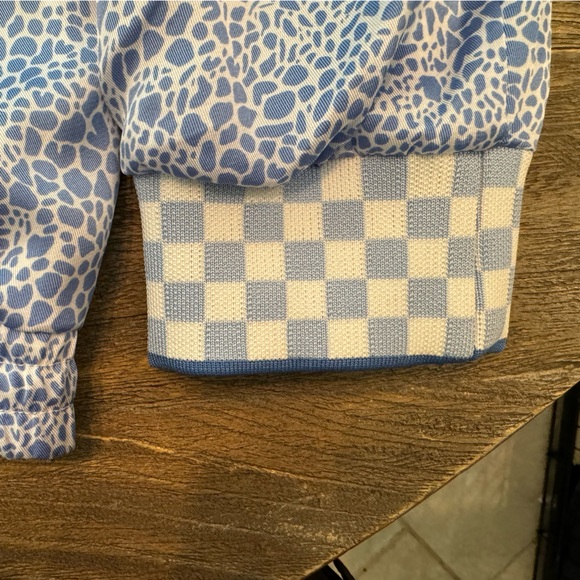 NWT Scotch & Soda Printed Seersucker Reversible Bomber Large - Picture 15 of 16